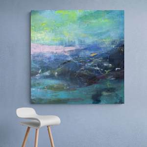 Blue Pond by Teresa Cline Art 