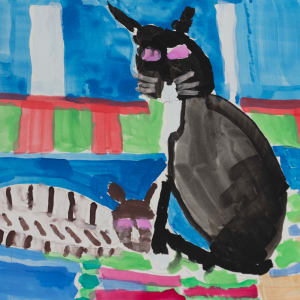 47. Ginny & Laney Watercolor by Anna DellaValle