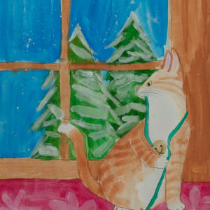 Jingle Bell Kitty by Cynthia Adams