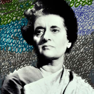 Indira Ghandi by Gina Cataldo