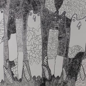 Cats in Row by Louis Kahn