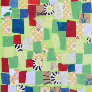 Green Patchwork by Julie Burnett
