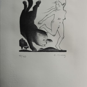 Osito corriendo con niña by Alberto Cruz, Image 1.