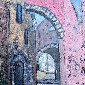 Ancient Walls Pink by Jillian Goldberg