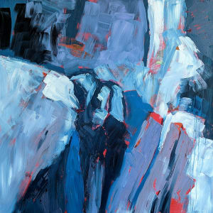 Boulders Abstract by Jillian Goldberg