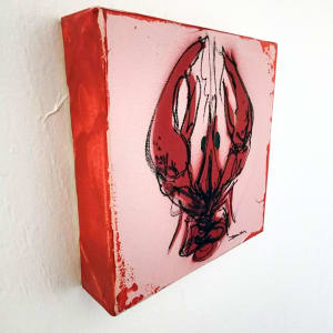 Crawfish on canvas #10 by Dirk Guidry 