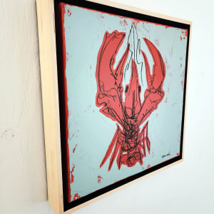 Crawfish on canvas #11 by Dirk Guidry 