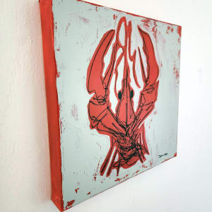 Crawfish on canvas #12 by Dirk Guidry 
