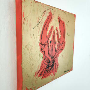 Crawfish on canvas #14 by Dirk Guidry 
