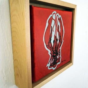 Crawfish on canvas #1 by Dirk Guidry 