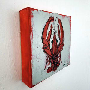 Crawfish on canvas #2 by Dirk Guidry 