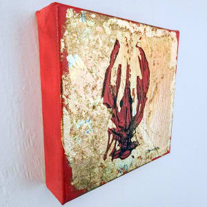 Crawfish on canvas #8 by Dirk Guidry 