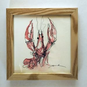 Crawfish on paper #2 by Dirk Guidry
