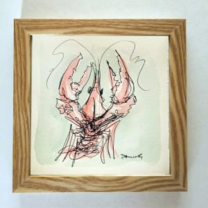 Crawfish on paper #3 by Dirk Guidry
