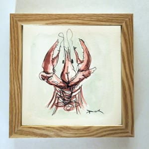 Crawfish on paper #4 by Dirk Guidry