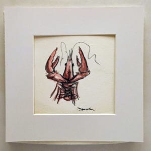 Crawfish petite on paper #1 by Dirk Guidry 