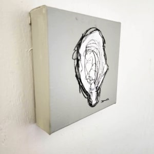 Oyster on canvas #1 by Dirk Guidry 