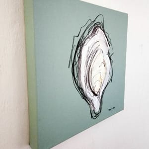 Oyster on canvas #2 by Dirk Guidry 