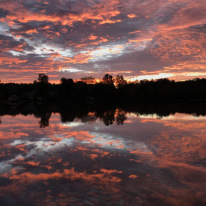 Fiery Sprinkles Sunrise Series© - Item #0928 by Lake Orange Sunrises LLC, Lisa Francescon, Owner