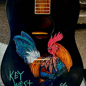 Key West Cuban Coffee Queen Rooster by James Norman Paukert 