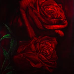 Scarlet Roses Lrg. by James Norman Paukert
