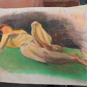 Early work reclining nude by James Norman Paukert