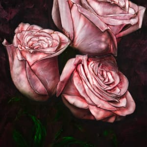 Pink Trinity Roses by James Norman Paukert 