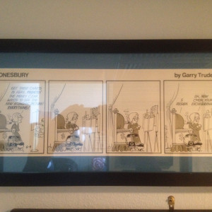 "Your Exchequers" by Garry Trudeau, Image 1.