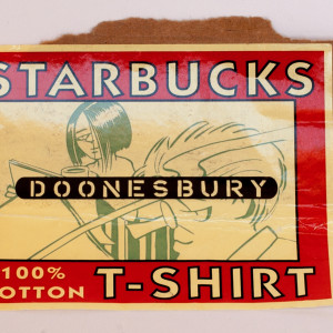 "Starbucks Doonesbury T-shirt - Sticker"