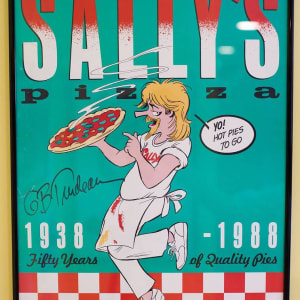 "Salley's Pizza" -- Signed by Garry Trudeau, Image 1.