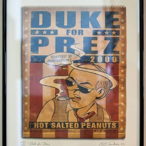 "Duke for Prez" -- Signed by Garry Trudeau