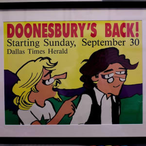 "Doonesbury's Back -- Starting Sunday, September 30th" by Garry Trudeau, Image 1.