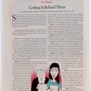 "Time Magazine - Getting it Behind Them" by Garry Trudeau