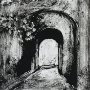 Passage: Bagnoregio Monotype by Michelle Arnold Paine