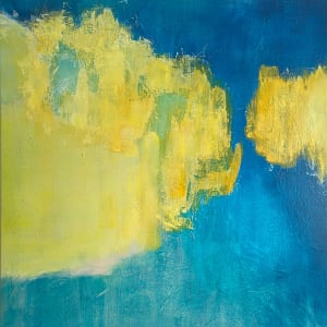 Blue and yellow large  bright aoh 2024 by Anniek Verholt