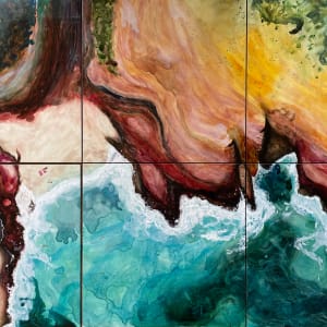 Kalbarri Coast by Kerry Staples  Image: 6 panel painting