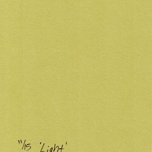 Block Print, 'Light' 11/17 by Anna Test  Image: Back of print, numbered and signed