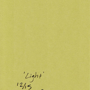 Block Print, 'Light' 12/17 by Anna Test  Image: Back of print, numbered and signed