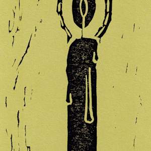 Block Print, 'Light' 14/17 by Anna Test