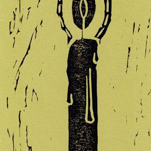 Block Print, 'Light' 15/17 by Anna Test