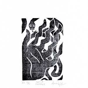 Block Print, 'Such A Charmer' Proof 3 by Anna Lyle, Image 1.