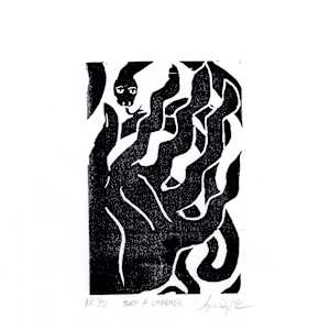 Block Print, 'Such A Charmer' Proof 1 by Anna Test