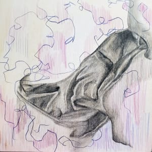Anatomical Fabric, Scribble #3 by Anna Lyle
