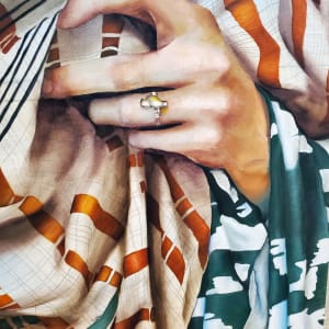 'Lover, Fighter' by Anna Test  Image: detail cropped image