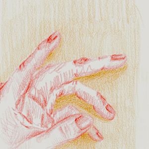 The hand, flattened by Anna Test 