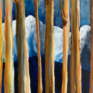 Midnight Trees - Landscape 