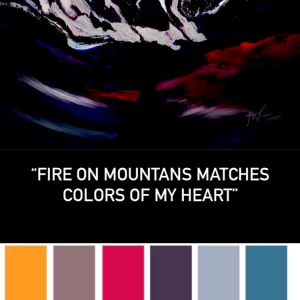 Fire on Mountans Matches Colors of My Heart 