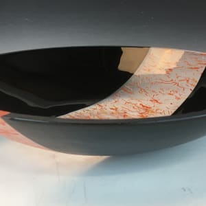 Red and Black Bowl by Lynne Carlson