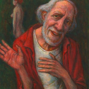Old Man Dancing with Nude 2
