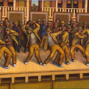 Study - Old Men Dancing, 2010 #2 by Leopold Segedin